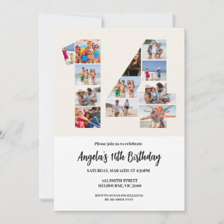 Invitation pour le 14e anniversaire - Numéro 14