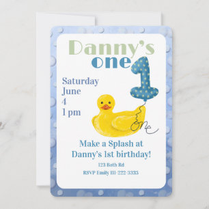Invitation pour le 1er anniversaire Canard en Caou