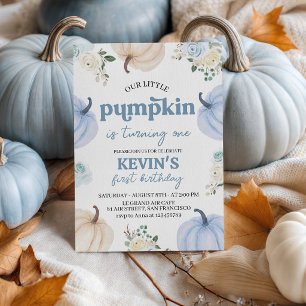 Invitation pour le 1er anniversaire de Blue Pumpki