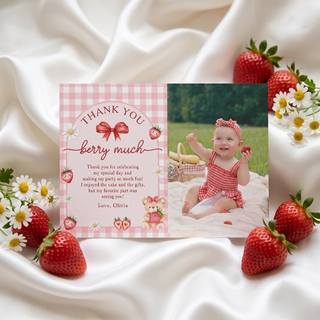 Invitation pour le 1er anniversaire de Bow Berry S (Créateur téléchargé)