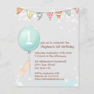 Invitation pour le 1er anniversaire de Budget Ball