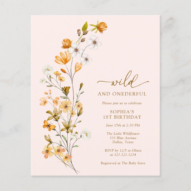 Invitation pour le 1er anniversaire de BUDGET Sauv (Devant)