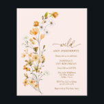 Invitation pour le 1er anniversaire de BUDGET Sauv<br><div class="desc">Célébrez le premier anniversaire de votre petit bout de chou avec style sans vous ruiner avec notre Flyer d'invitation pour 1er anniversaire BUDGET Sauvage et Merveilleux. Ce flyer amusant et vibrant présente un thème "Sauvage et Merveilleux" ludique, avec des éléments colorés et fantaisistes qui capturent la joie et l'excitation de...</div>