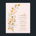 Invitation pour le 1er anniversaire de BUDGET Sauv<br><div class="desc">Célébrez le premier anniversaire de votre petit bout de chou avec style sans vous ruiner avec notre Flyer d'invitation pour 1er anniversaire BUDGET Sauvage et Merveilleux. Ce flyer amusant et vibrant présente un thème "Sauvage et Merveilleux" ludique, avec des éléments colorés et fantaisistes qui capturent la joie et l'excitation de...</div>