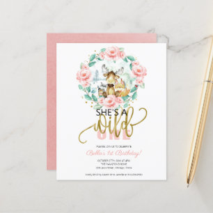 Invitation pour le 1er anniversaire de Budget She'