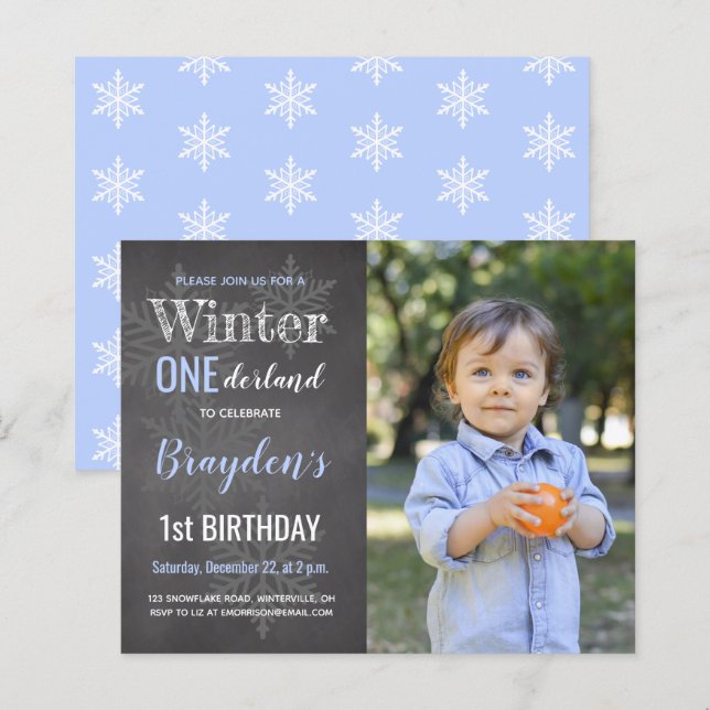Invitation pour le 1er anniversaire de Budget Wint (Devant / Derrière)