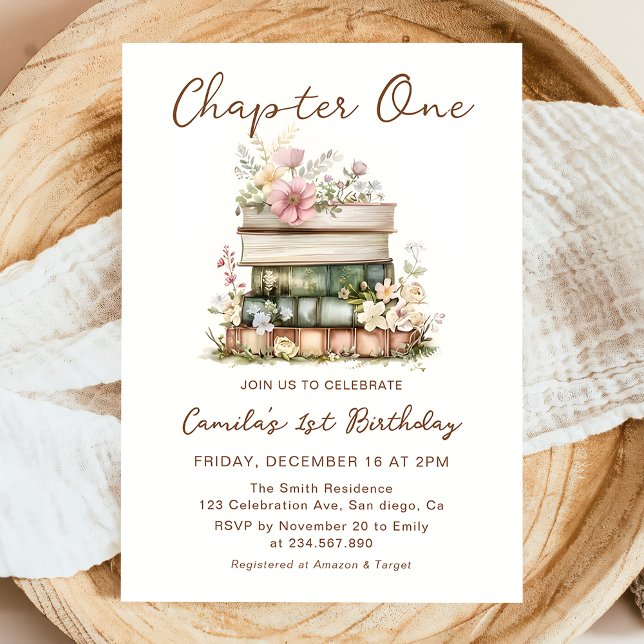 Invitation pour le 1er anniversaire de Chapter One (Créateur téléchargé)