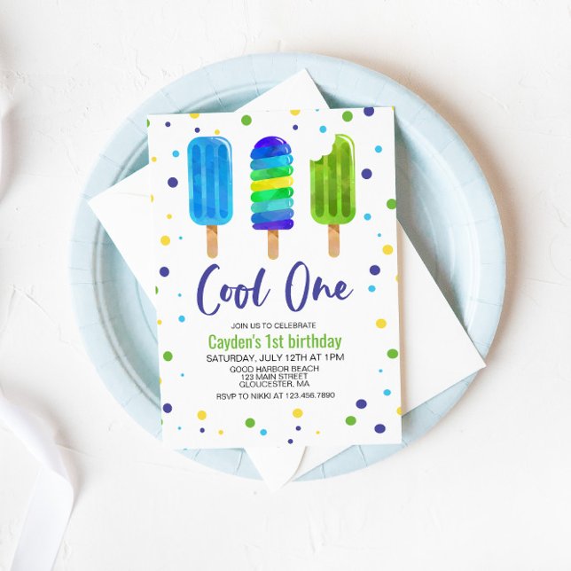 Invitation pour le 1er anniversaire de Cool One (Créateur téléchargé)