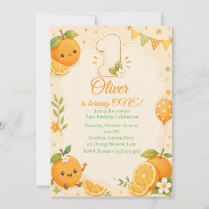 Invitation pour le 1er anniversaire de Cutie Littl