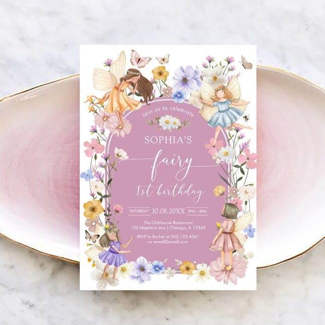 Invitation pour le 1er anniversaire de Fairy First (Créateur téléchargé)