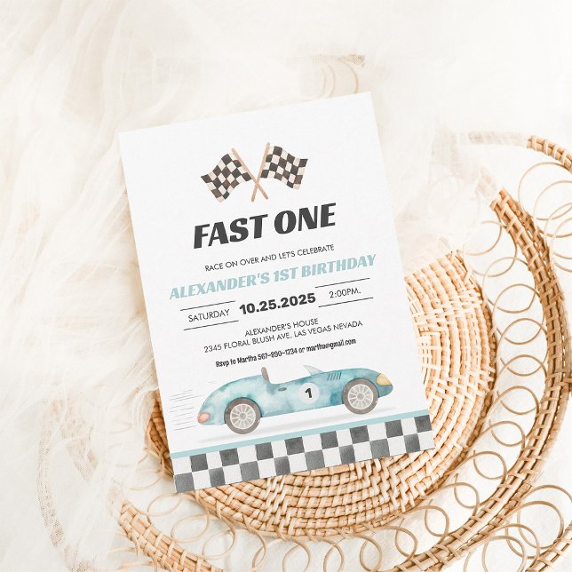 Invitation pour le 1er Anniversaire de Fast One Vi (Créateur téléchargé)