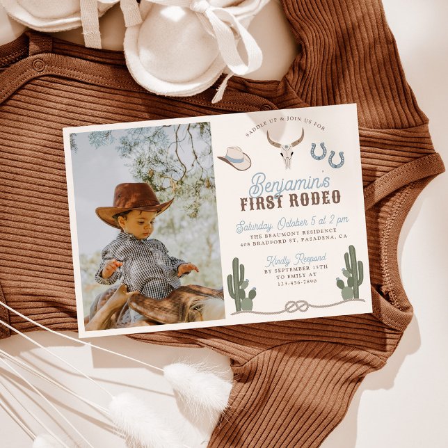 Invitation pour le 1er anniversaire de First Rodeo (Créateur téléchargé)