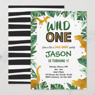 Invitation pour le 1er anniversaire de Golden Wild