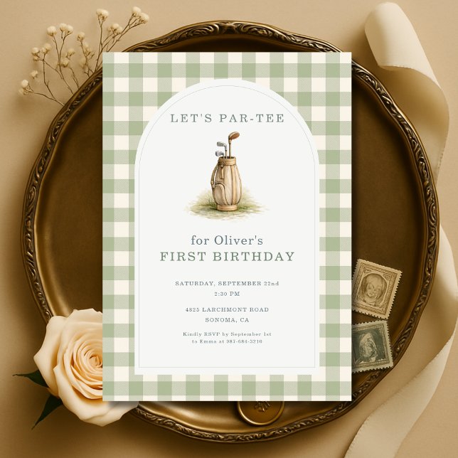 Invitation pour le 1er anniversaire de Golf Par-Te (Créateur téléchargé)