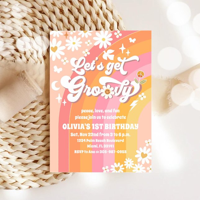 Invitation pour le 1er anniversaire de Groovy Dais (Créateur téléchargé)