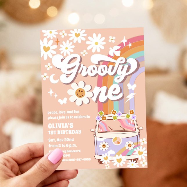 Invitation pour le 1er anniversaire de Groovy Dais (Créateur téléchargé)