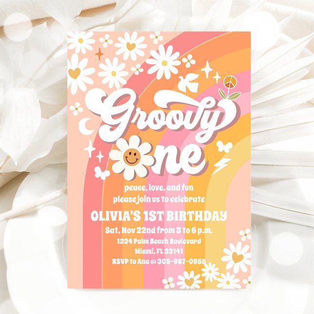 Invitation pour le 1er anniversaire de Groovy Dais (Créateur téléchargé)