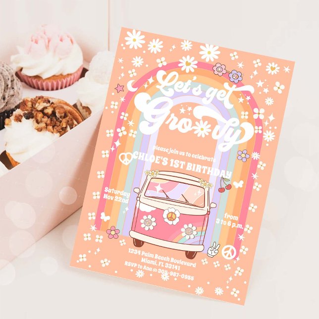 Invitation pour le 1er anniversaire de Groovy Dais (Créateur téléchargé)