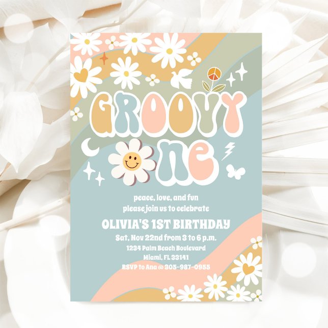 Invitation pour le 1er anniversaire de Groovy Dais (Créateur téléchargé)