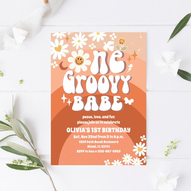 Invitation pour le 1er anniversaire de Groovy Dais (Créateur téléchargé)