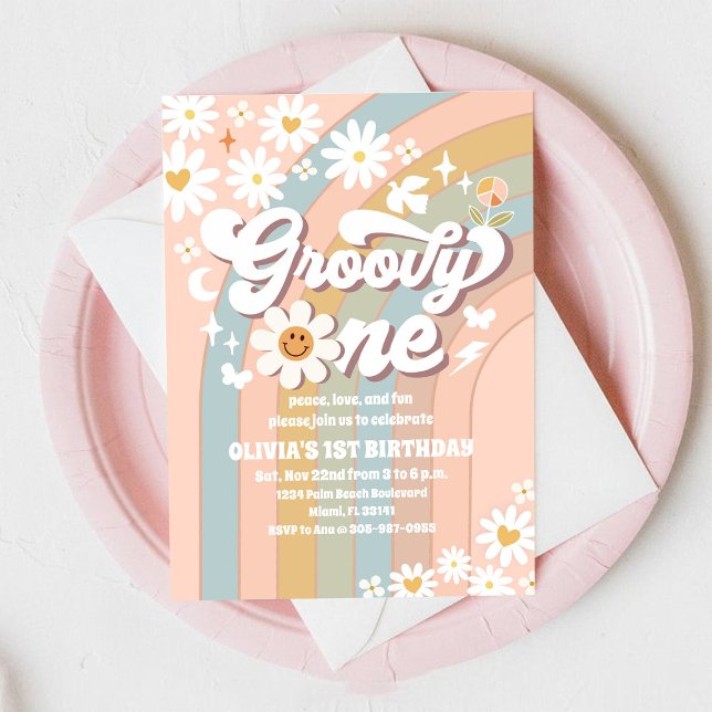 Invitation pour le 1er anniversaire de Groovy Dais (Créateur téléchargé)