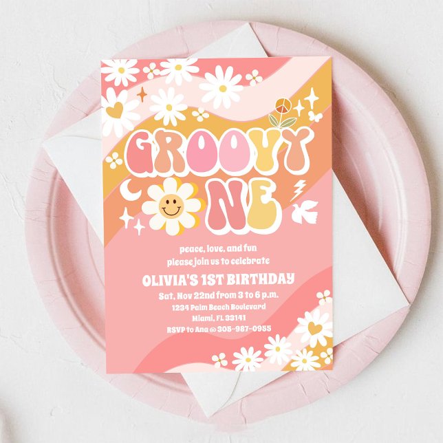 Invitation pour le 1er anniversaire de Groovy Dais (Créateur téléchargé)
