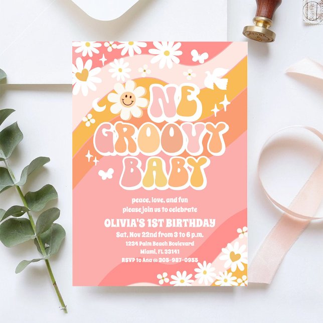 Invitation pour le 1er anniversaire de Groovy Dais (Créateur téléchargé)