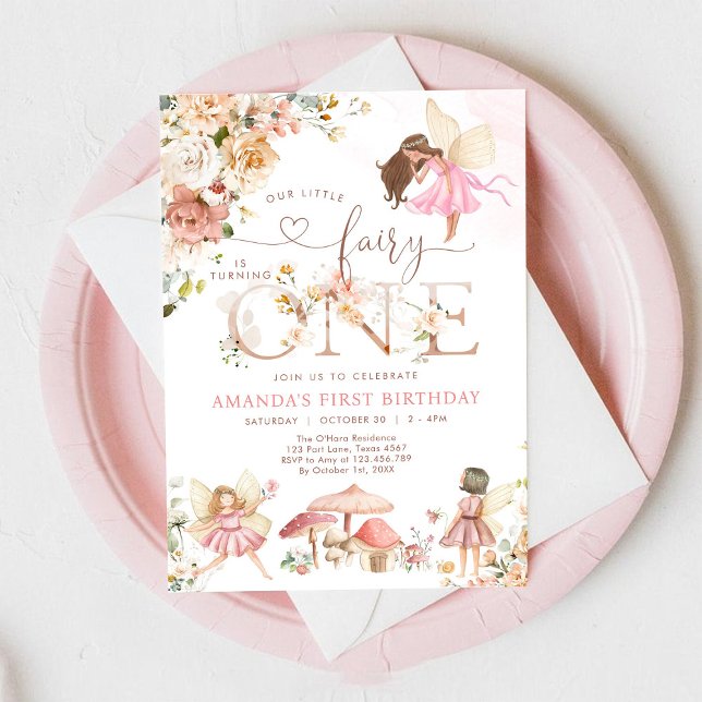 Invitation pour le 1er anniversaire de la fée Wild (Créateur téléchargé)