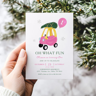 Invitation pour le 1er anniversaire de la fille à 