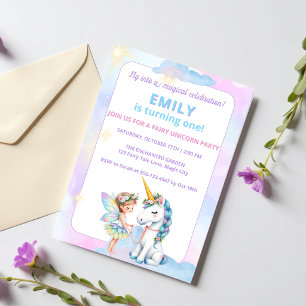 Invitation pour le 1er anniversaire de la licorne