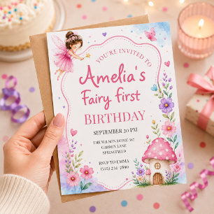 Invitation pour le 1er anniversaire de la princess