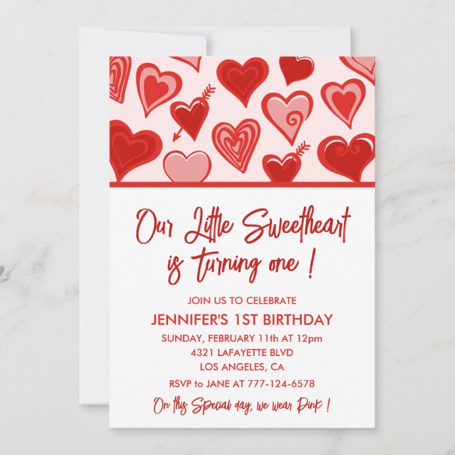 Invitation pour le 1er anniversaire de la Saint-Va (Devant)
