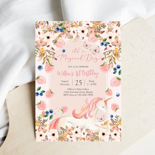 Invitation pour le 1er anniversaire de Licorne Mag (Créateur téléchargé)