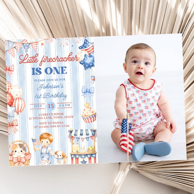 Invitation pour le 1er anniversaire de Little Fire (Créateur téléchargé)
