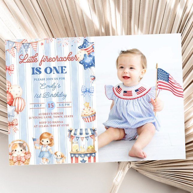 Invitation pour le 1er anniversaire de Little Fire (Créateur téléchargé)