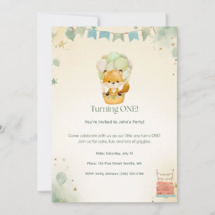 Invitation pour le 1er anniversaire de Little Fox