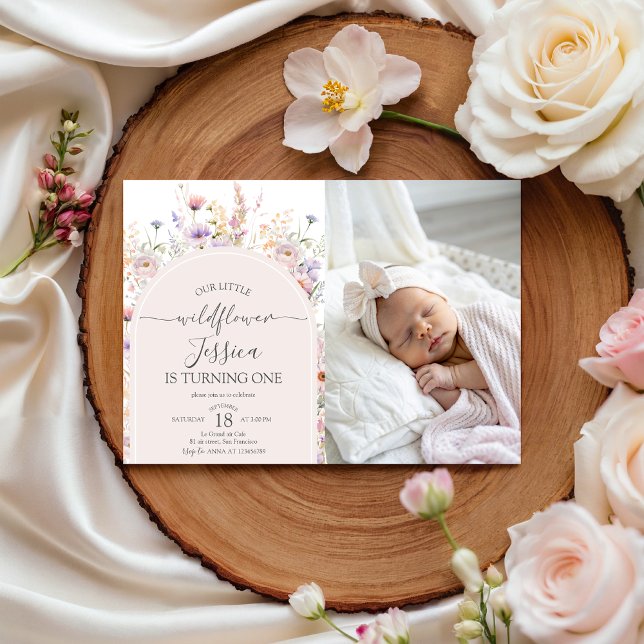 Invitation pour le 1er anniversaire de Little Wild (Créateur téléchargé)