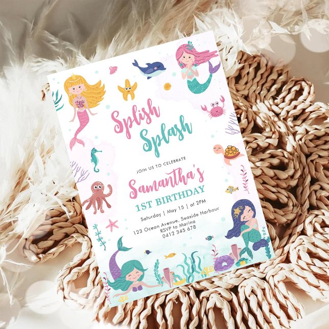 Invitation pour le 1er anniversaire de Mermaid One (Créateur téléchargé)
