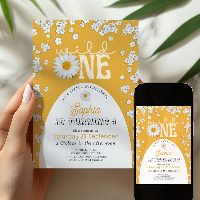Invitation pour le 1er anniversaire de Moutarde Wi (Créateur téléchargé)