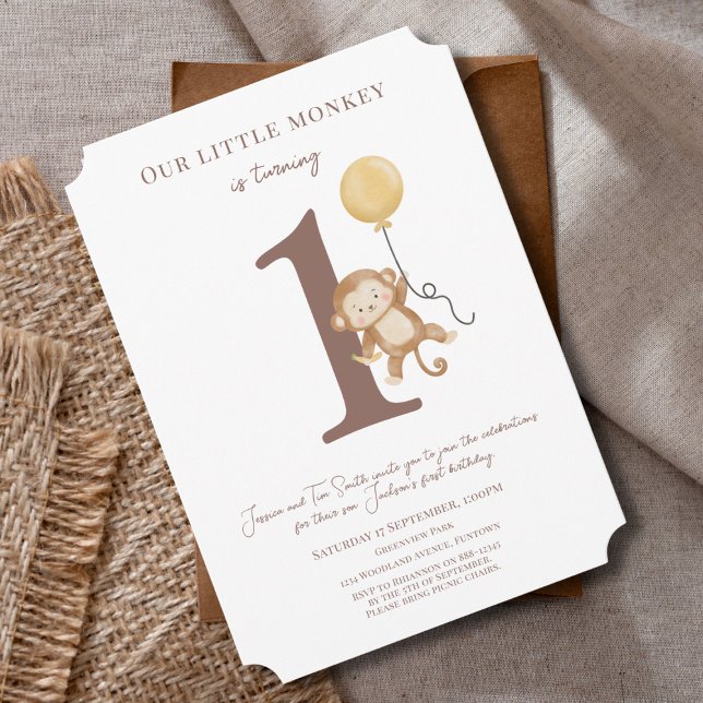 Invitation pour le 1er anniversaire de notre petit (Créateur téléchargé)