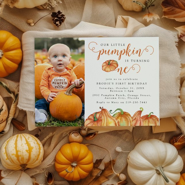 Invitation pour le 1er anniversaire de notre petit (Créateur téléchargé)