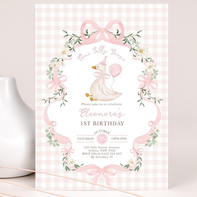 Invitation pour le 1er anniversaire de One Silly G (Créateur téléchargé)