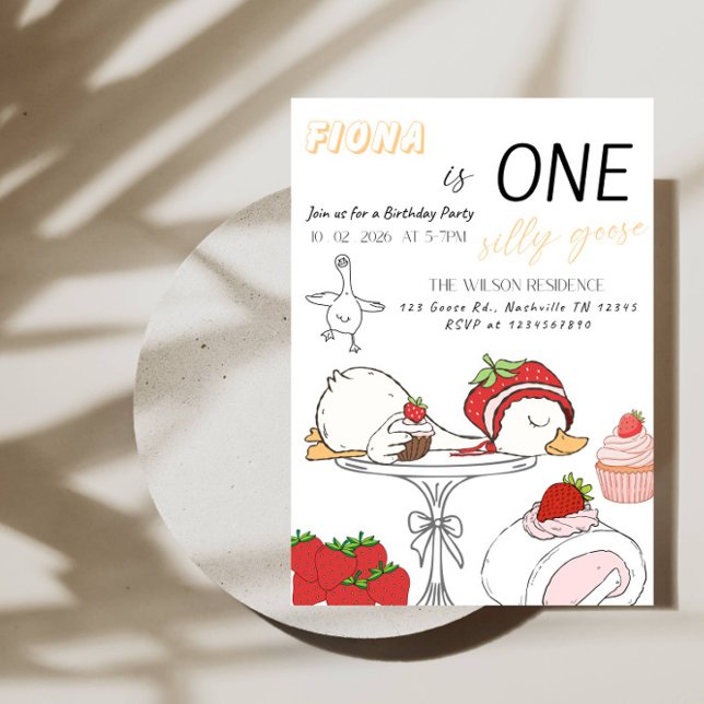Invitation pour le 1er anniversaire de ONE Silly G (Créateur téléchargé)