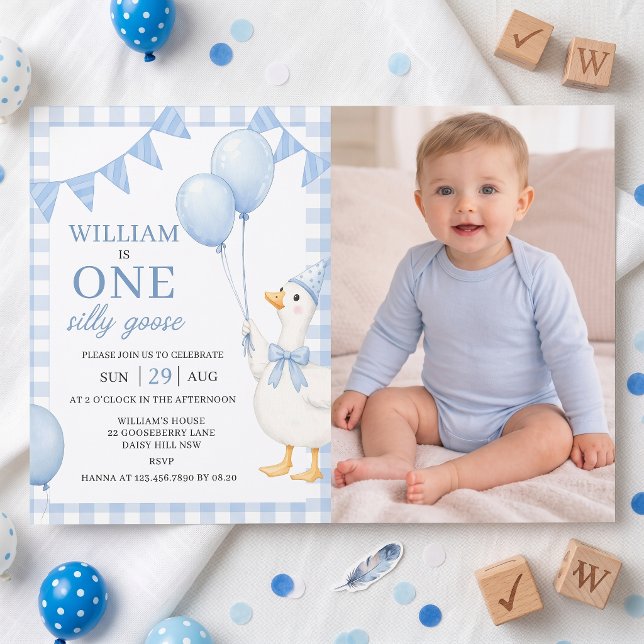 Invitation pour le 1er anniversaire de One Silly G (Créateur téléchargé)