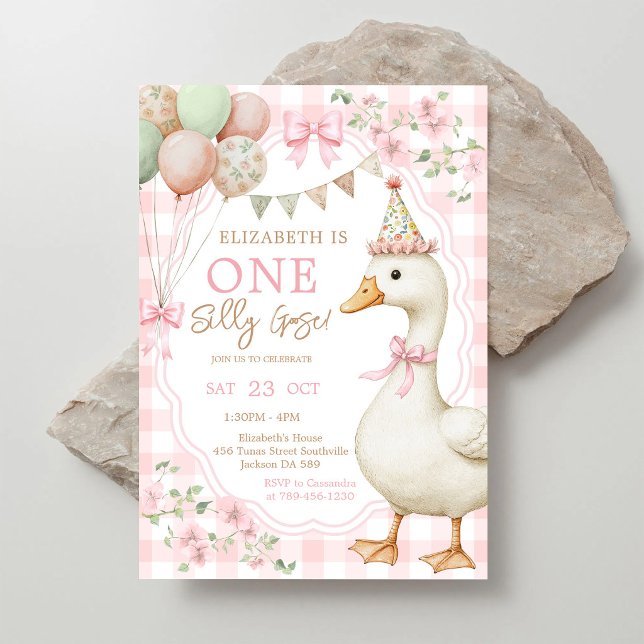 Invitation pour le 1er anniversaire de One Silly G (Créateur téléchargé)