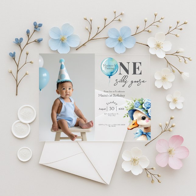 Invitation pour le 1er anniversaire de One Silly G (Créateur téléchargé)
