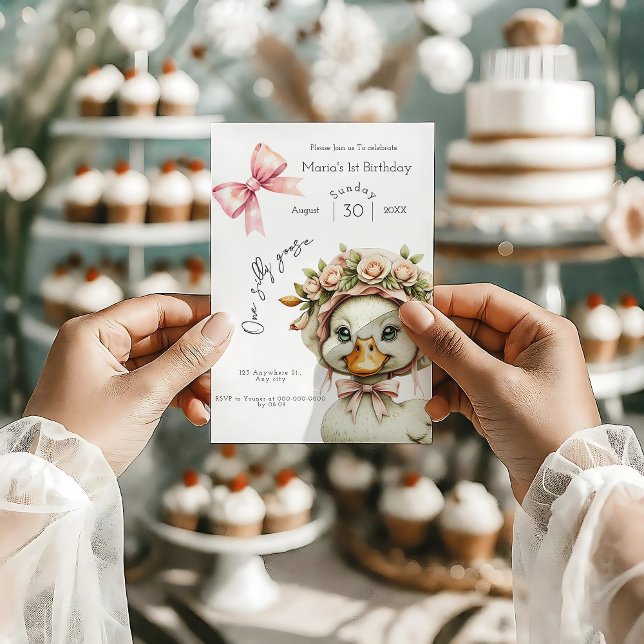 Invitation pour le 1er anniversaire de One Silly G (Créateur téléchargé)