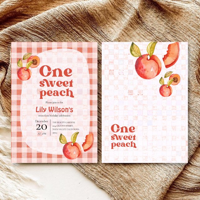 Invitation pour le 1er anniversaire de One Sweet P (Créateur téléchargé)