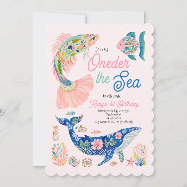 Invitation pour le 1er anniversaire de Oneder sous (Devant)