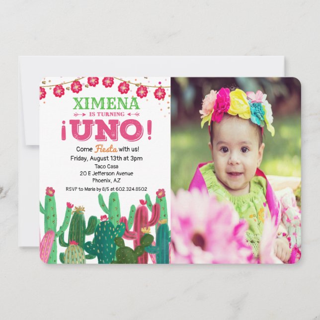 Invitation pour le 1er anniversaire de Photo Fiest (Devant)